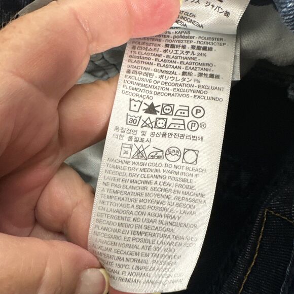 Levi's 559 Relaxed Fit Straight Leg Denim Blue Jeans Mens Size 40 x 33 Dark Wash - Picture 10 of 11